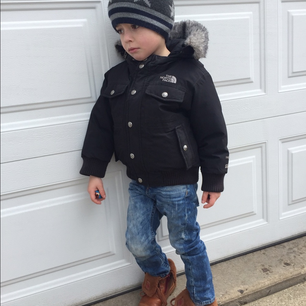 The North Face Jacket Black Fur 3T Coat